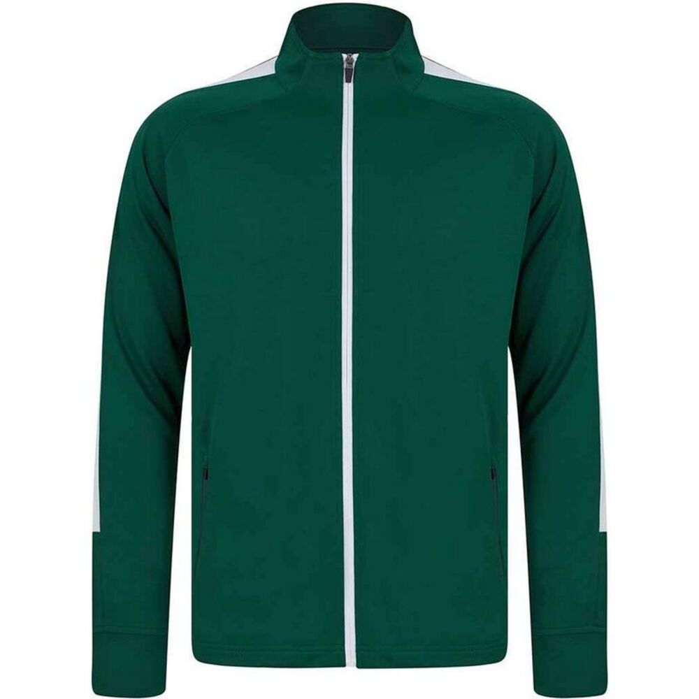 Finden & Hales Childrens/Kids Knitted Track Top / Bottle/White
